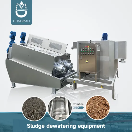 SS304 316 201 Automatic Sludge Dewatering Multi-Plate Screw Press for Mud Thickening